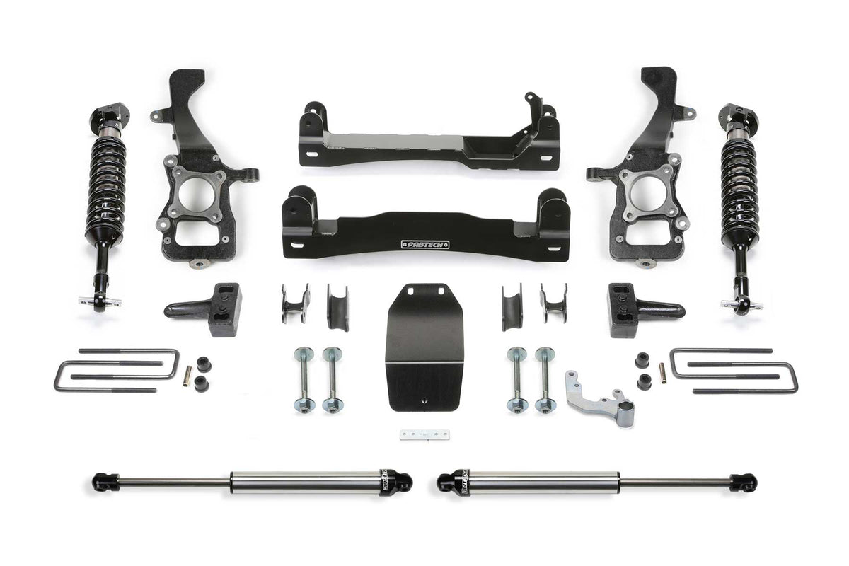 Fabtech 4" PERF SYS W/ DLSS 2.5 C/O & RR DLSS 2021 FORD F150 4WD (2021 F-150 King Ranch, F-150 Lariat, F-150 Limited, F-150 Platinum, F-150 XL, F-150 XLT) - K2387DL