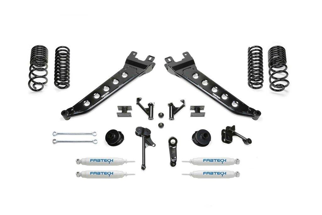 Fabtech 5" Radius Arm Kit W/ Perf Shks 2014-18 Ram 2500 4Wd (2014-2017 2500) - K3140
