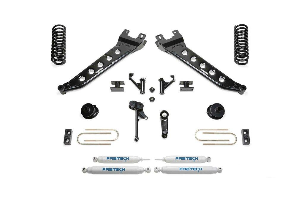Fabtech 5" Radius Arm Kit W/ Perf Shks 2013-18 Ram 3500 4Wd (2013-2016 3500) - K3144