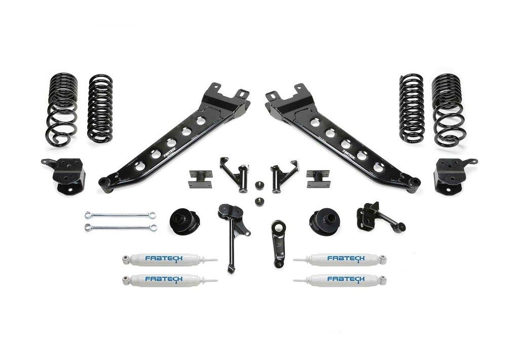 Fabtech 7" Radius Arm Kit W/ Perf Shks 2014-18 Ram 2500 4Wd (2014-2017 2500) - K3156