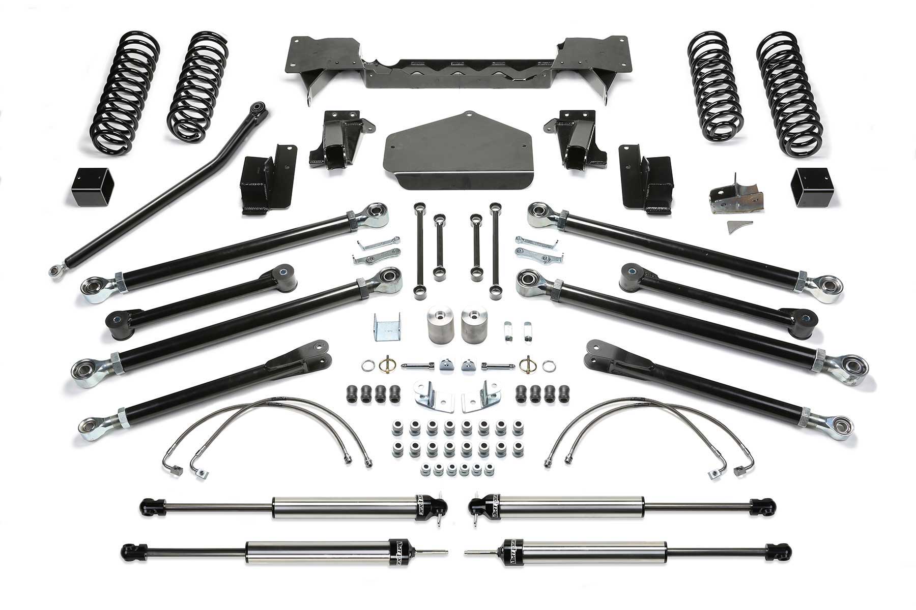 Fabtech 3" Crawler W/ Dlss Shks 2007-18 Jeep Jk 4-Door (2007-2018 Wrangler, Wrangler JK) - K4058DL