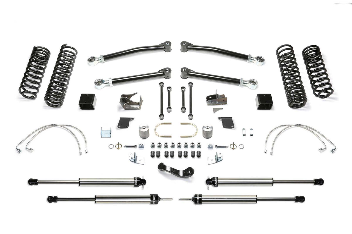 Fabtech 5" Trail Lt W/ Dlss Shks 2007-18 Jeep Jk 2-Door (2007-2018 Wrangler, Wrangler JK) - K4068DL