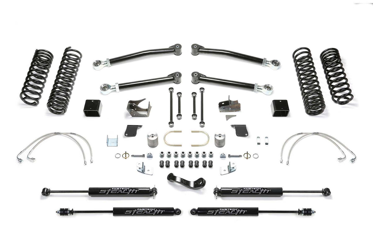 Fabtech 5" Trail Lt W/ Stealth 2007-18 Jeep Jk 4-Door (2007-2018 Wrangler, Wrangler JK) - K4070M