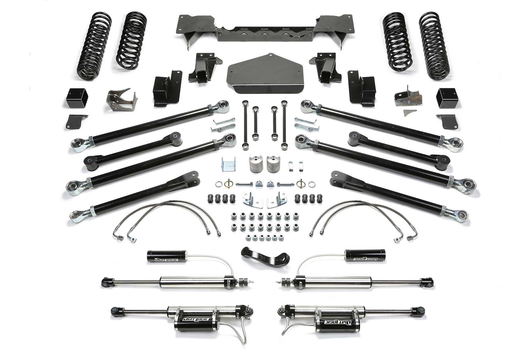 Fabtech 5" Crawler Lt W/ Dlss Resi 2007-18 Jeep Jk 2-Door (2007-2018 Wrangler, Wrangler JK) - K4073DL