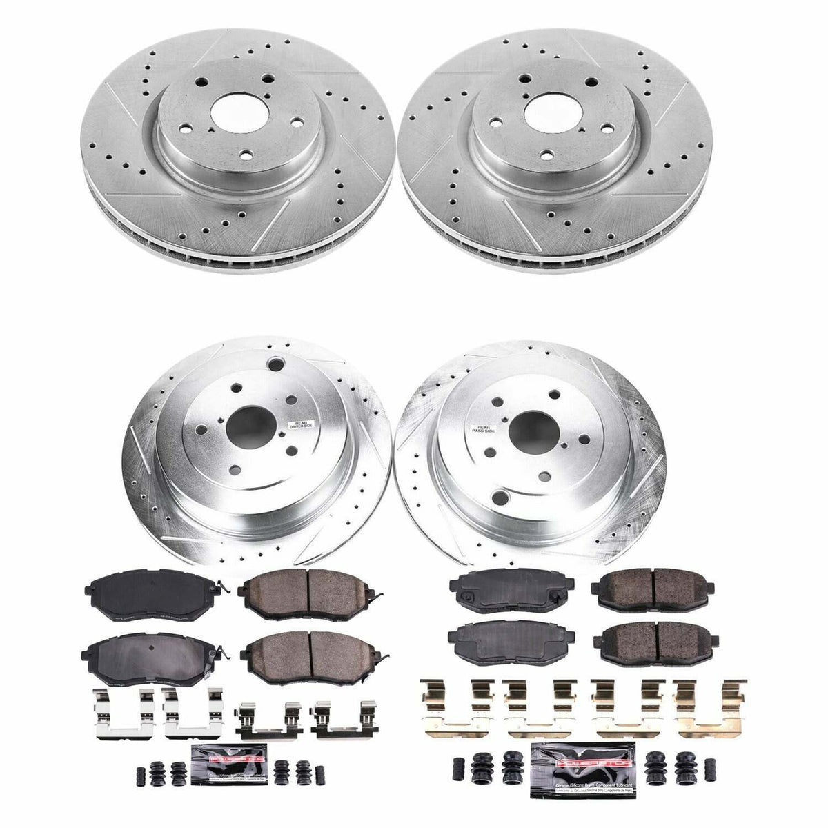 Power Stop 06-07 Subaru B9 Tribeca Front & Rear Z23 Evolution Sport Brake Kit - K4088