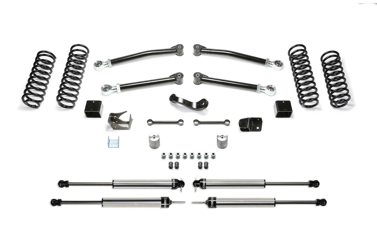 Fabtech 3" Trail W/ Dlss Shks 2007-18 Jeep Jk 4-Door (2007-2018 Wrangler, Wrangler JK) - K4090DL