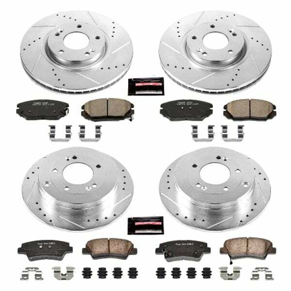 Power Stop 07-09 Kia Amanti Front & Rear Z23 Evolution Sport Brake Kit - K4127