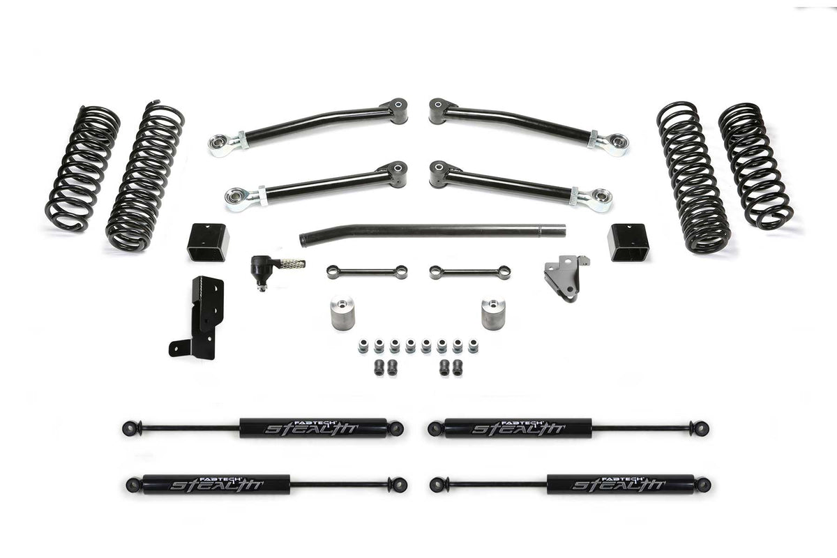 Fabtech 5" Trail W/ Stealth 2018-21 Jeep Jl 4Wd 4-Door (2018-2021 Wrangler) - K4140M