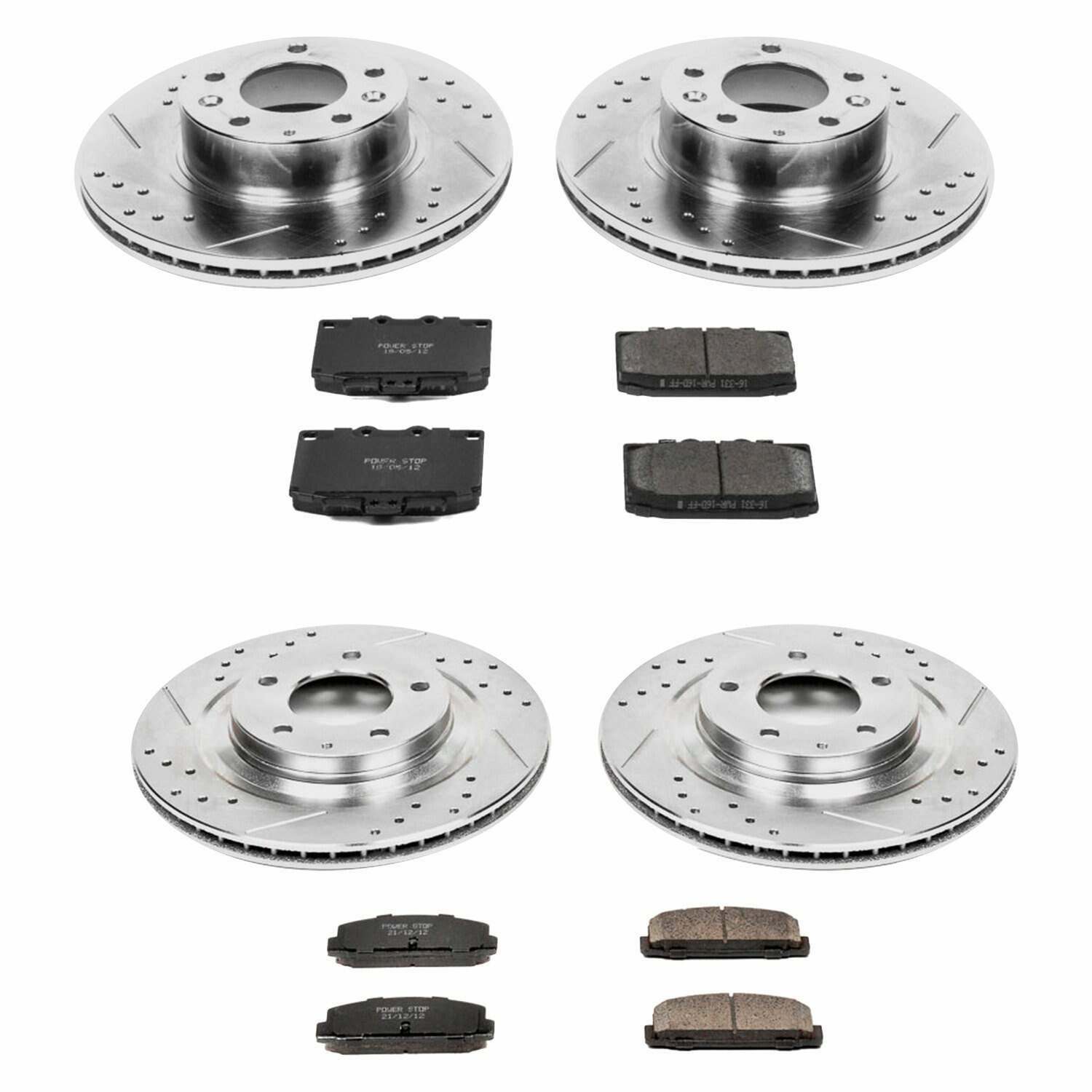 Power Stop 93-95 Mazda RX-7 Front & Rear Z26 Street Warrior Brake Kit - K4186-26