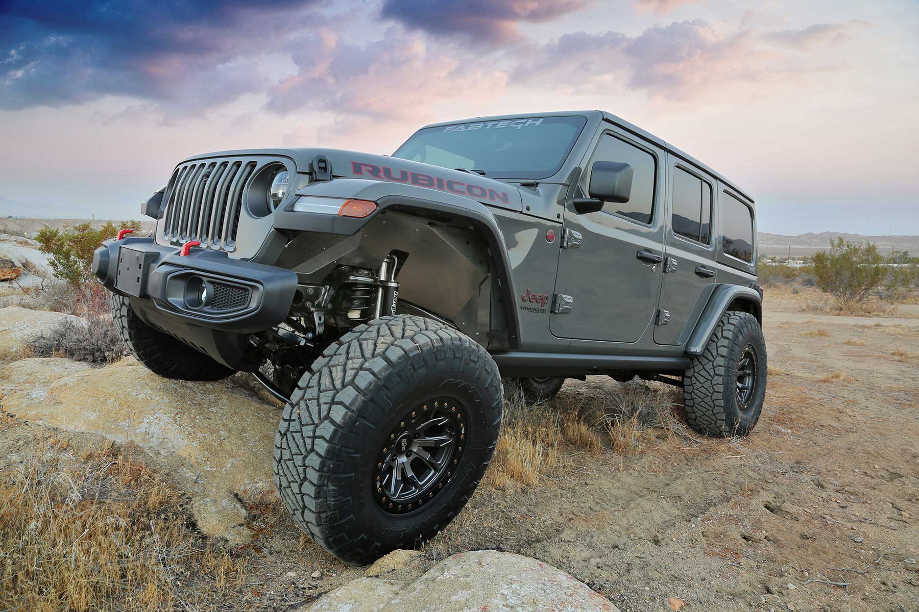 Fabtech Inner Fenders Front Jeep Jl/Jt W/ Stock Fenders (2018-2021 Wrangler, Gladiator) - K4186