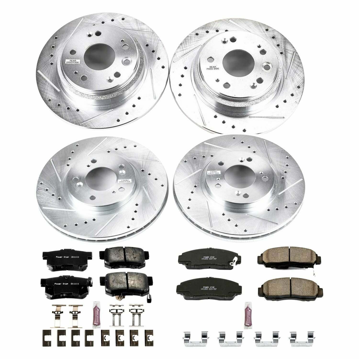 Power Stop 02-04 Acura RL Front & Rear Z23 Evolution Sport Brake Kit - K4271