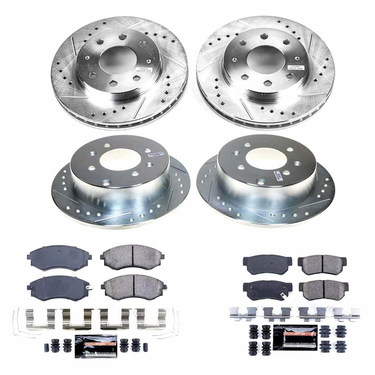 Power Stop 99-01 Hyundai Sonata Front & Rear Z23 Evolution Brake Kit - K4444