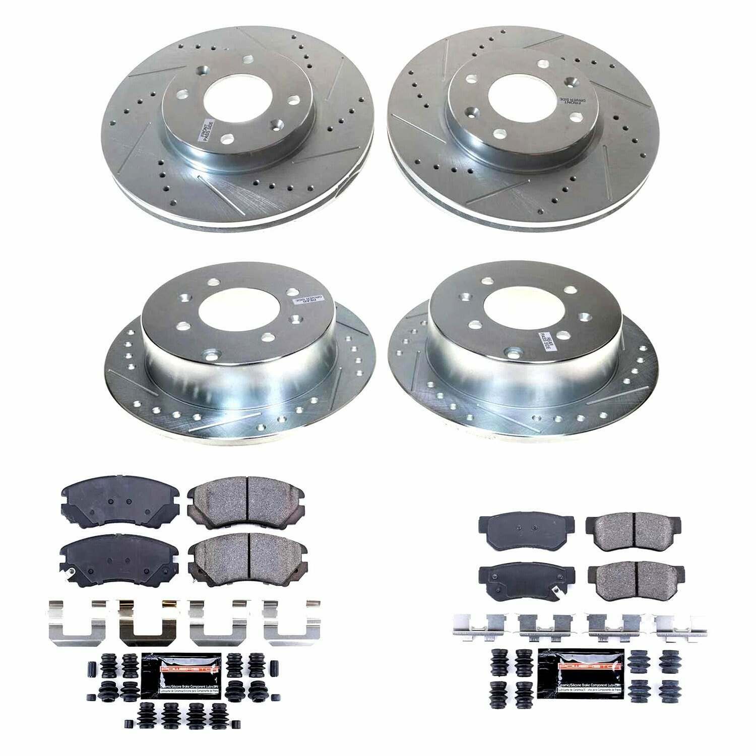 Power Stop 02-06 Kia Optima Front & Rear Z23 Evolution Brake Kit - K4445