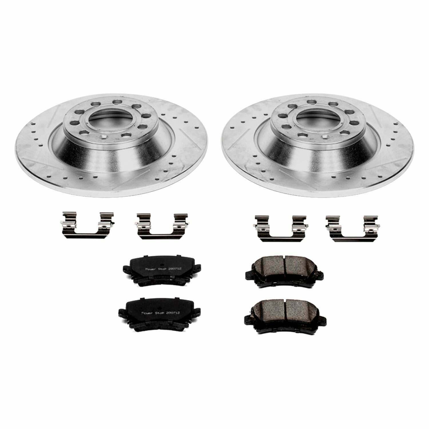 Power Stop 05-11 Audi A6 Rear Z26 Street Warrior Brake Kit - K4625-26