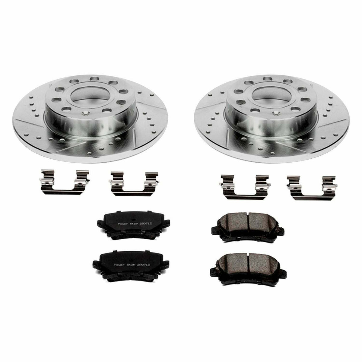 Power Stop 2008 Audi A3 Rear Z26 Street Warrior Brake Kit - K4627-26