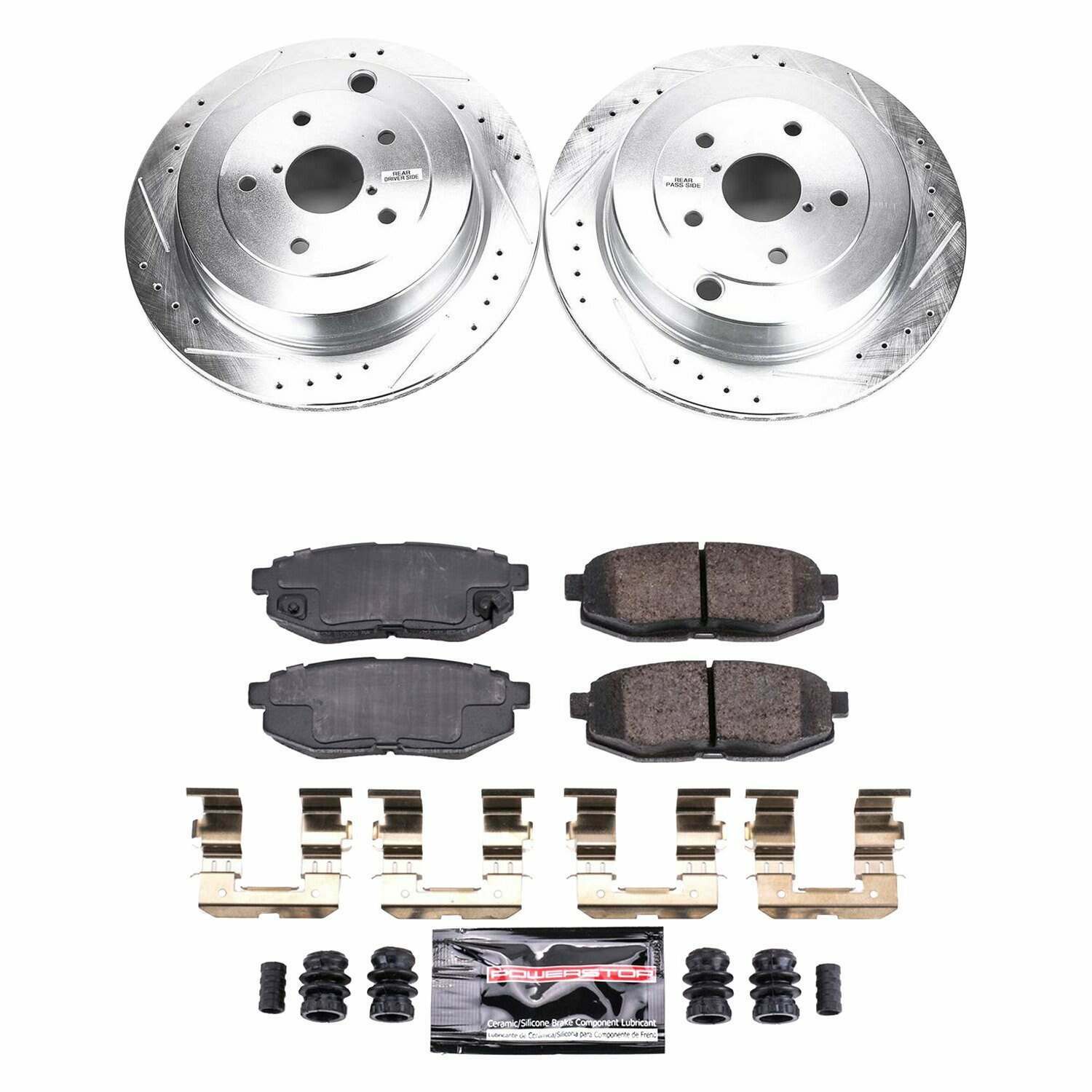 Power Stop 06-07 Subaru B9 Tribeca Rear Z23 Evolution Sport Brake Kit - K4645