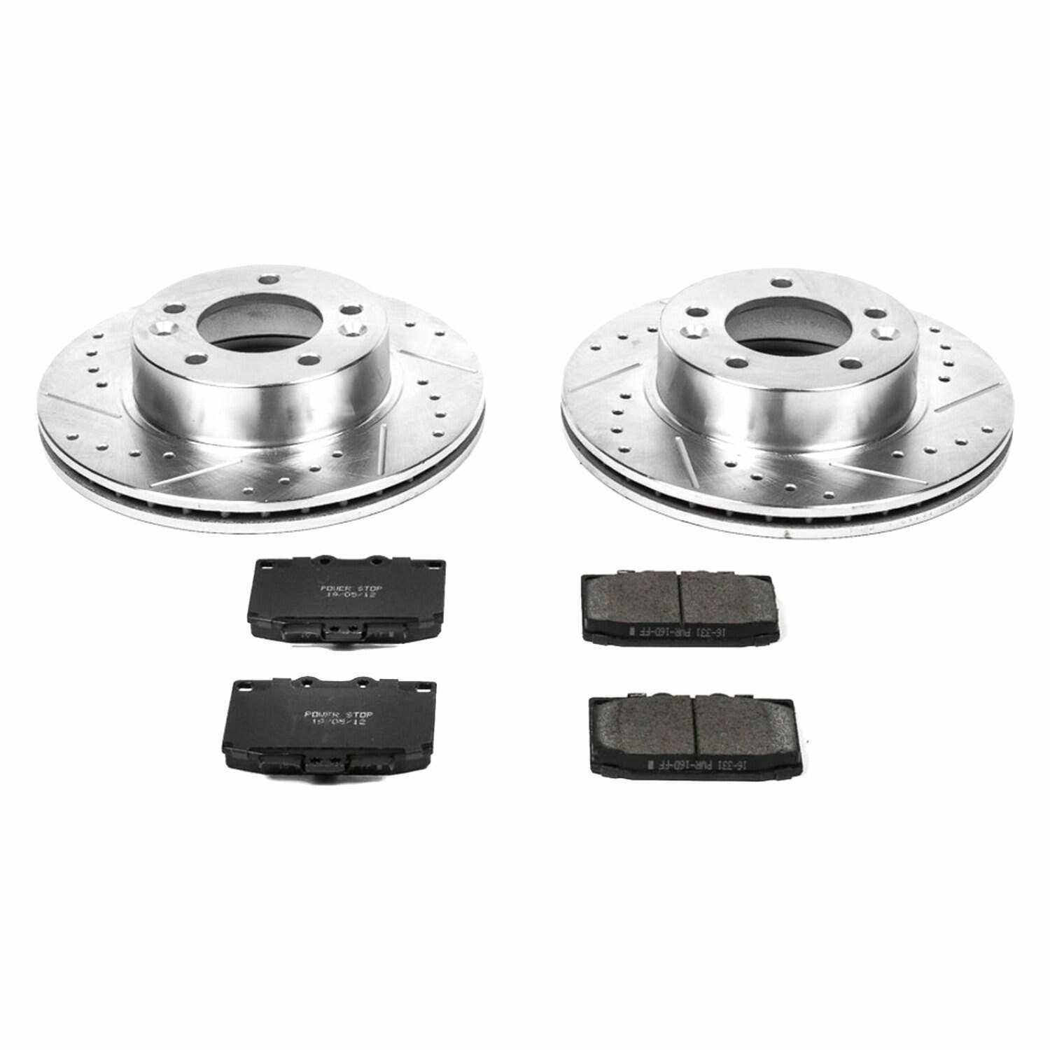 Power Stop 86-91 Mazda RX-7 Front Z26 Street Warrior Brake Kit - K470-26