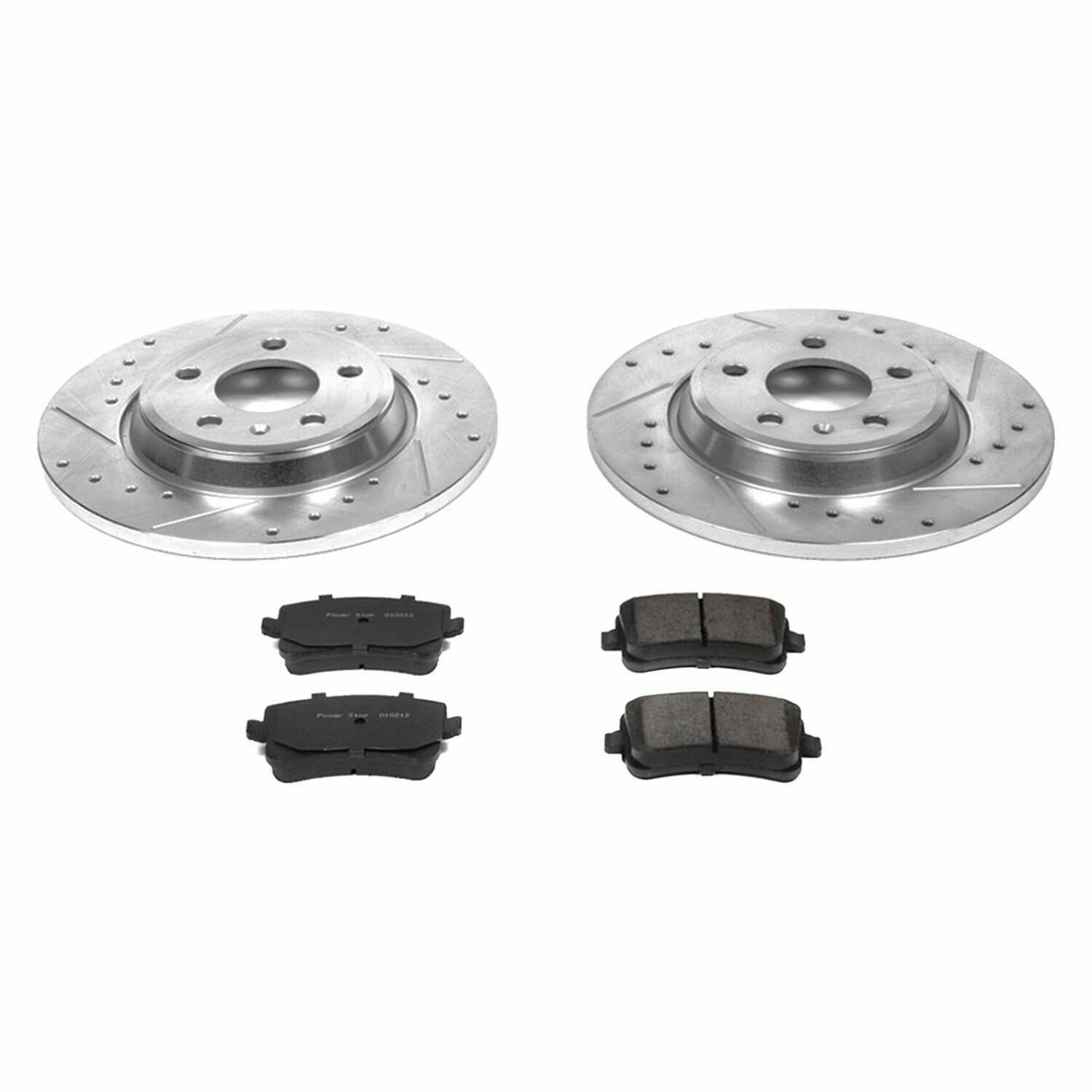 Power Stop 09-16 Audi A4 Rear Z26 Street Warrior Brake Kit - K4745-26
