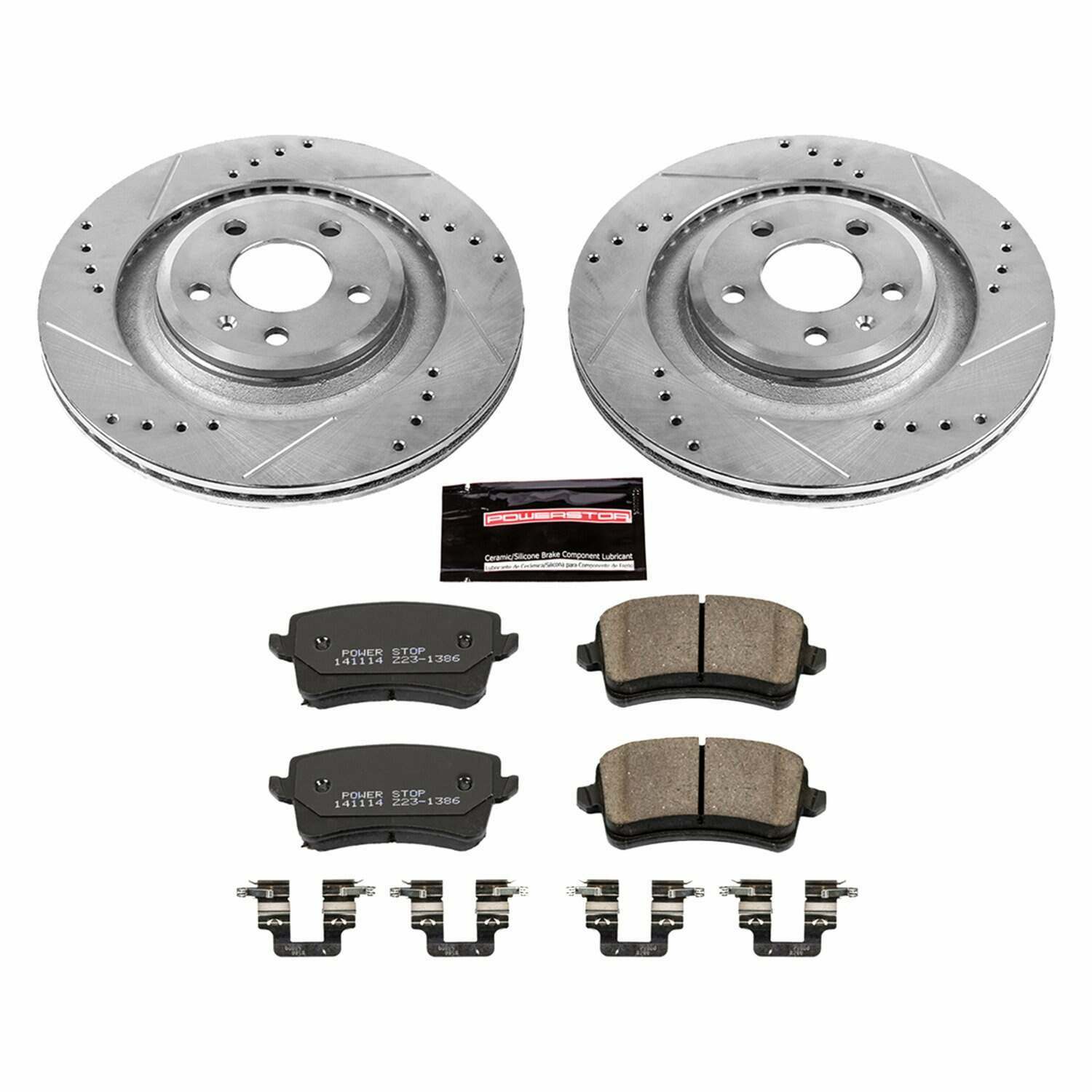 Power Stop 10-11 Audi S4 Rear Z26 Street Warrior Brake Kit - K4746-26