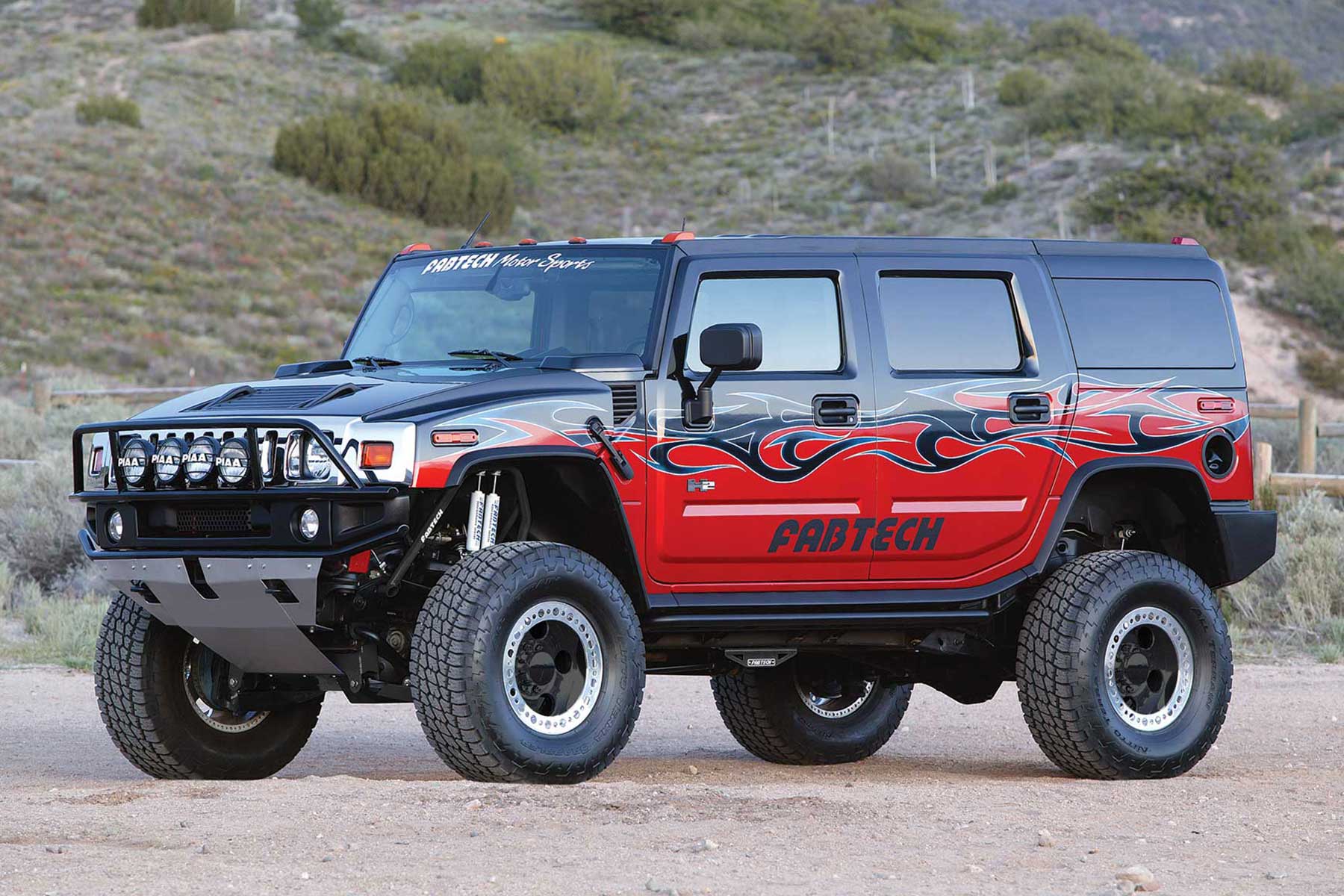 Fabtech 6" Perf Sys W/Perf Shks 03-08 Hummer H2 Suv/Sut 4Wd W/Rr Coil Springs (2003-2008 H2) - K5000