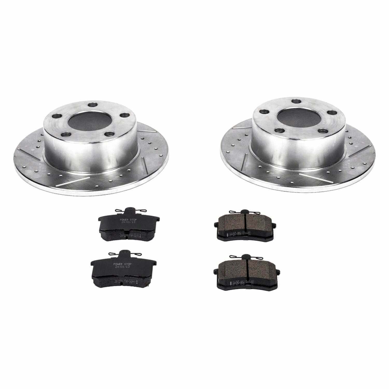 Power Stop 95-97 Audi A6 Rear Z26 Street Warrior Brake Kit - K514-26