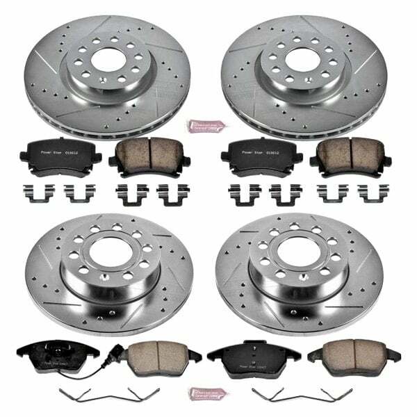 Power Stop 2008 Audi A3 Front & Rear Z23 Evolution Sport Brake Kit - K5363
