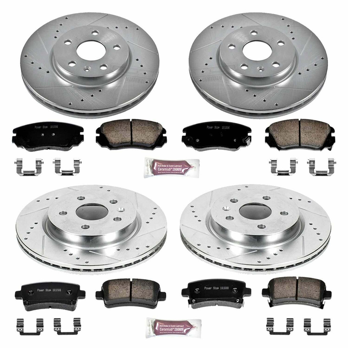Power Stop 2010 Buick Allure Front & Rear Z26 Street Warrior Brake Kit - K5515-26