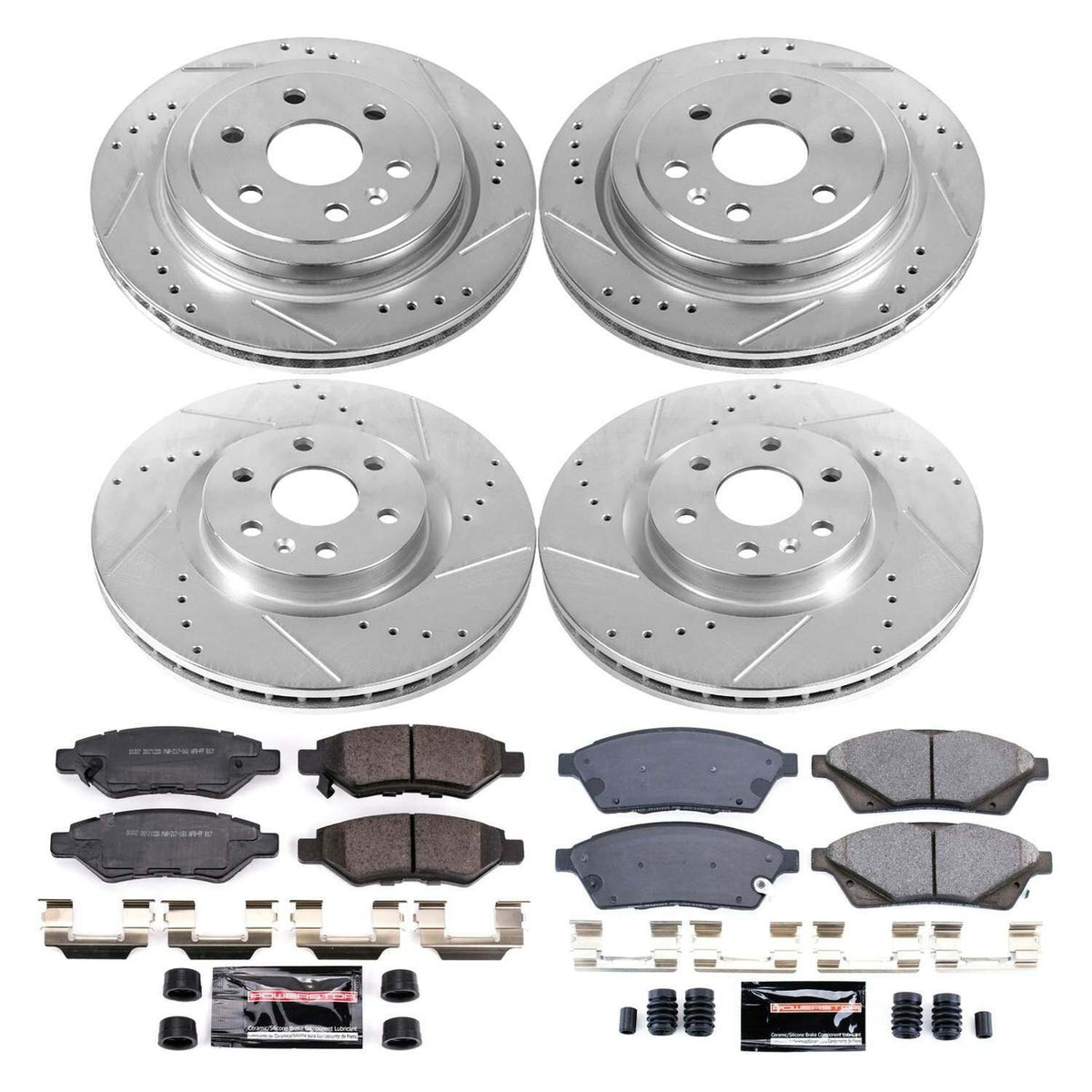 Power Stop 10-16 Cadillac SRX Front & Rear Z23 Evolution Sport Brake Kit - K5546