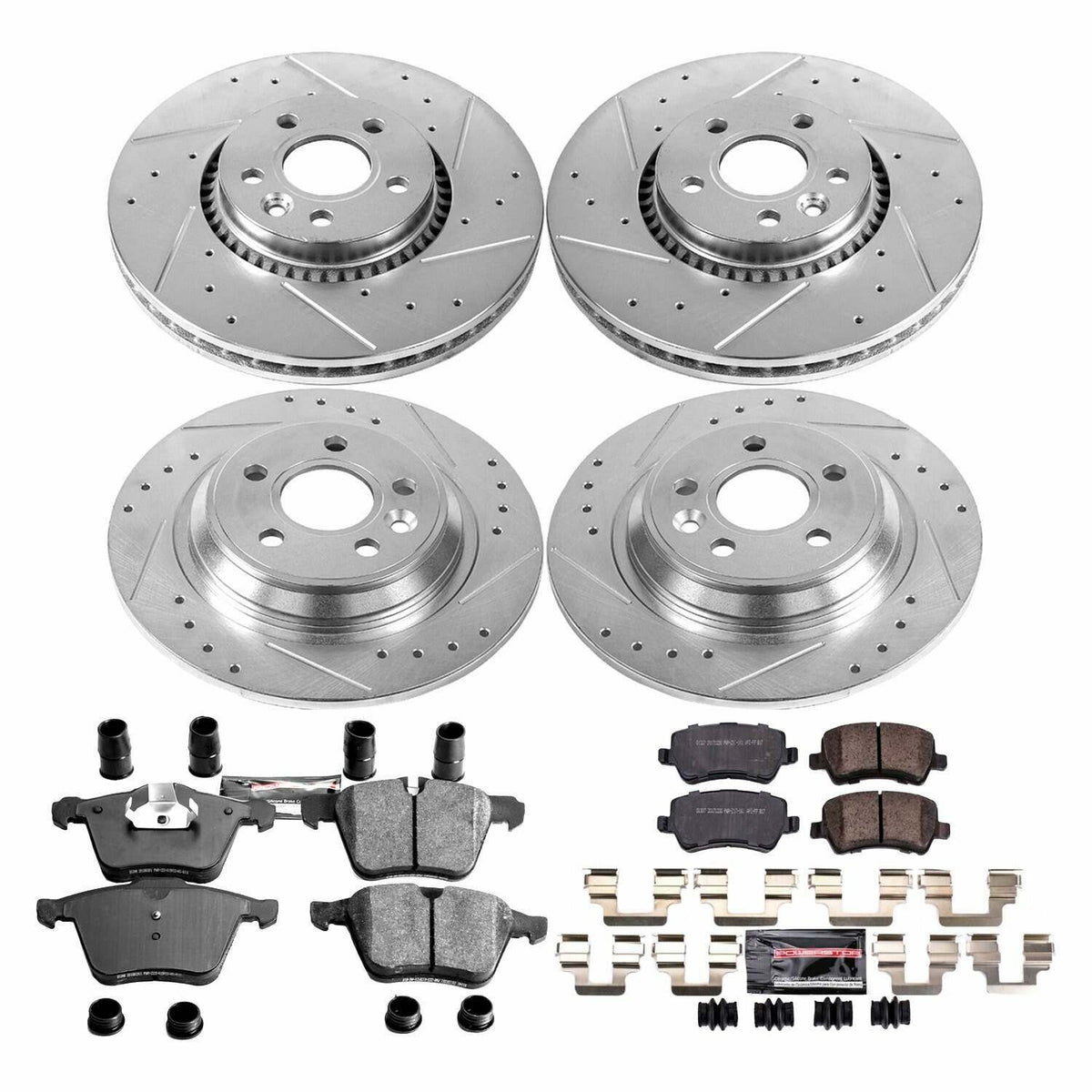 Power Stop 08-14 Volvo S80 Front & Rear Z23 Evolution Sport Brake Kit - K5615