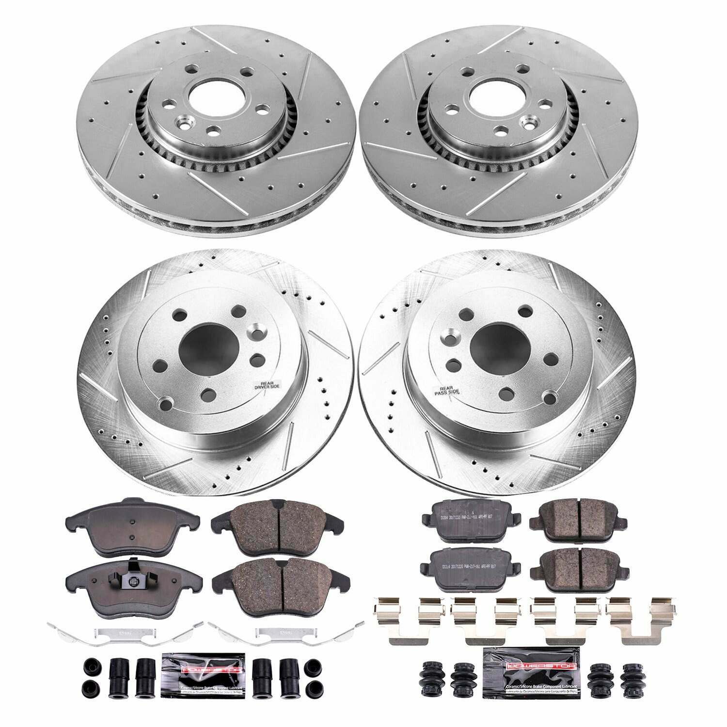 Power Stop 08-12 Land Rover LR2 Front & Rear Z23 Evolution Brake Kit - K5616