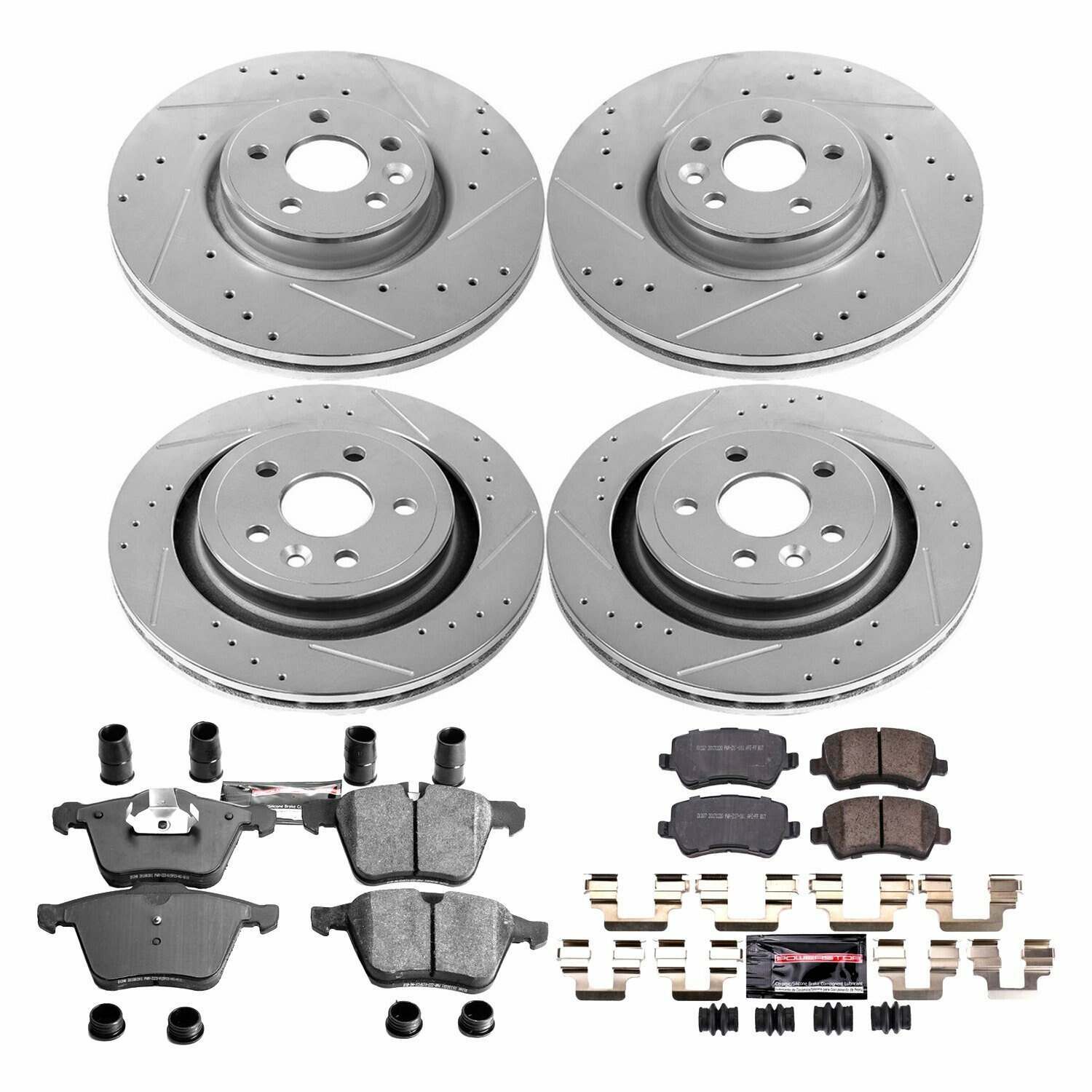 Power Stop 13-14 Volvo S60 Front & Rear Z23 Evolution Sport Brake Kit - K5617