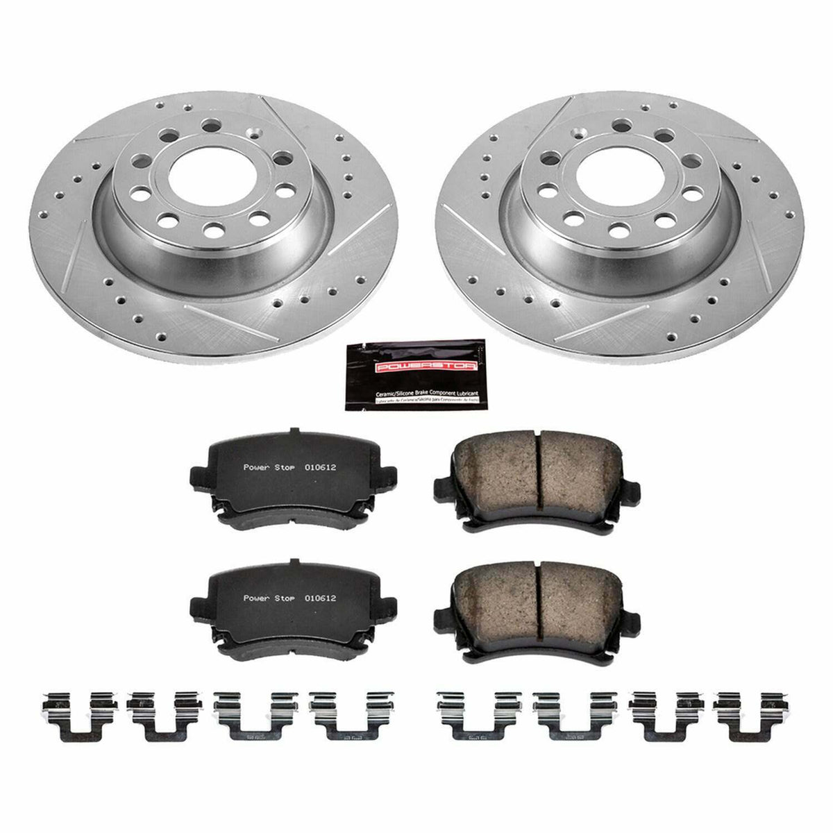 Power Stop 2013 Audi A3 Rear Z26 Street Warrior Brake Kit - K5662-26