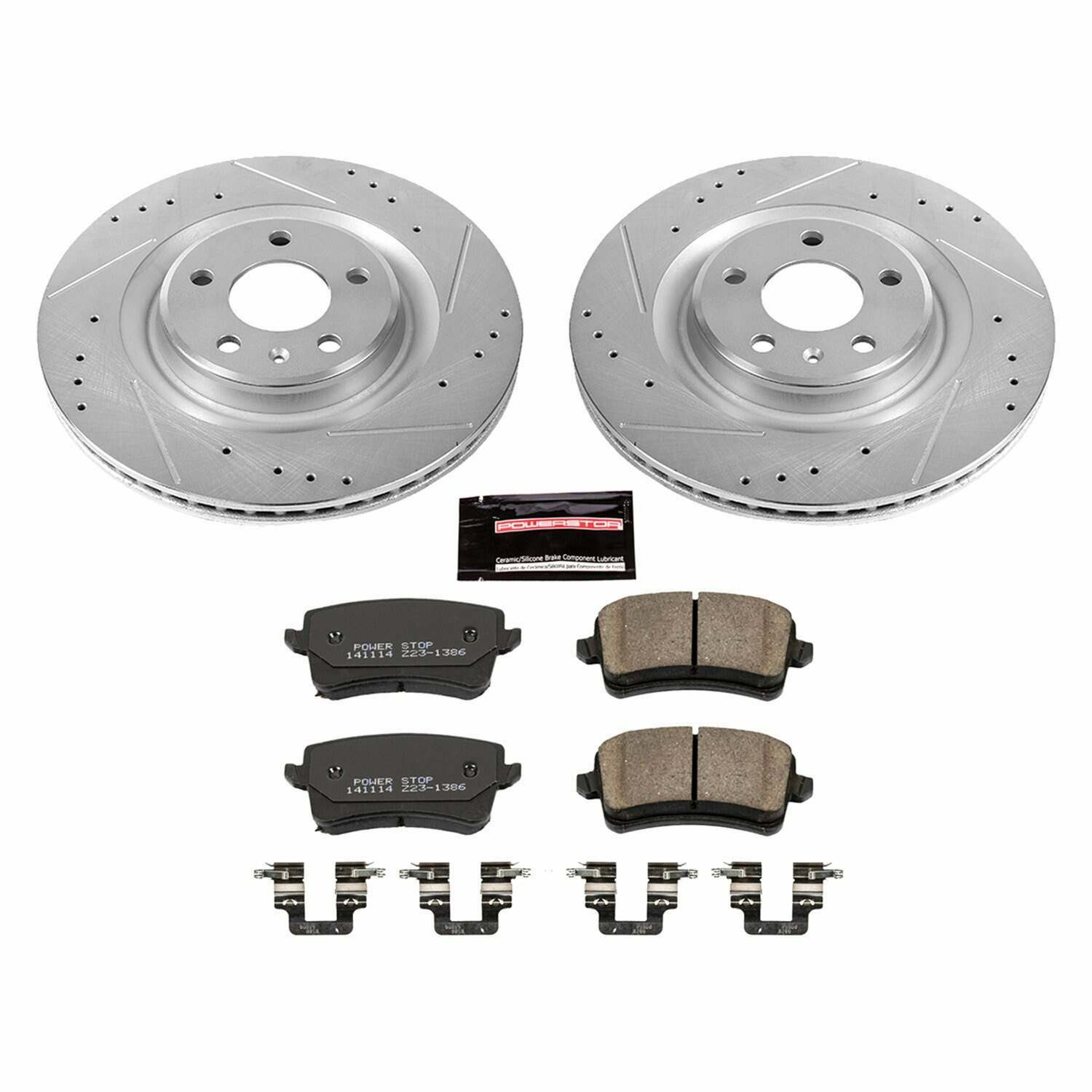 Power Stop 13-17 Audi Q5 Rear Z26 Street Warrior Brake Kit - K5678-26