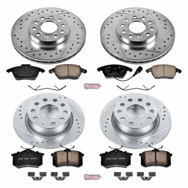 Power Stop 10-12 Audi A3 Front & Rear Z23 Evolution Sport Brake Kit - K5749
