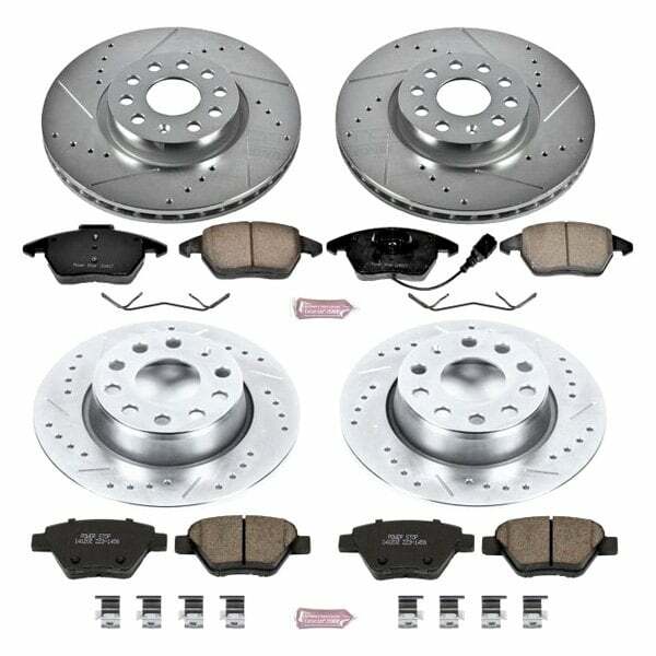 Power Stop 10-12 Audi A3 Front & Rear Z23 Evolution Sport Brake Kit - K5801