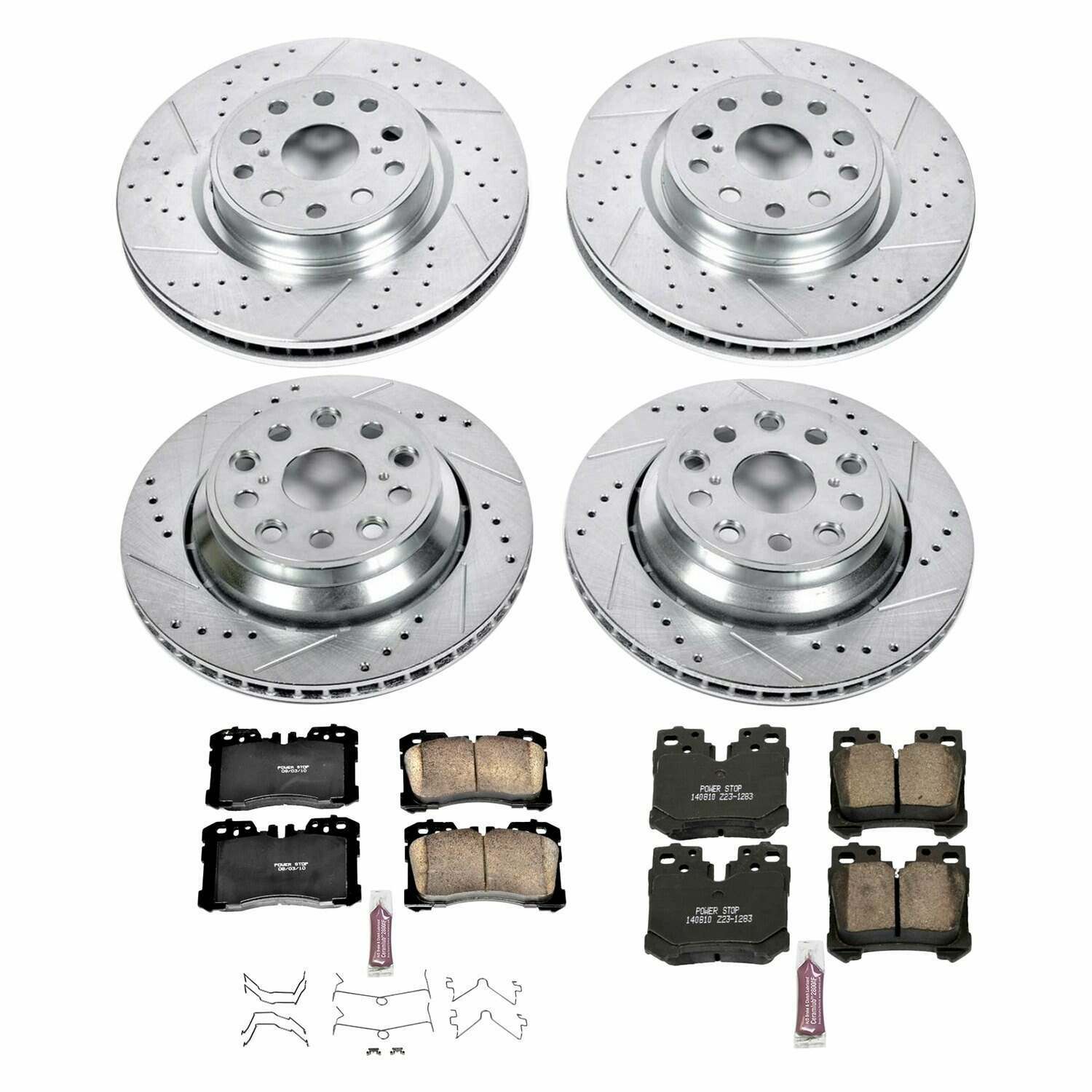 Power Stop 10-17 Lexus LS460 Front & Rear Z23 Evolution Sport Brake Kit - K5825