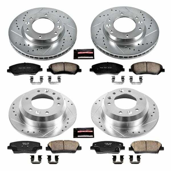 Power Stop 07-08 Hyundai Entourage Front & Rear Z23 Evolution Sport Brake Kit - K5831