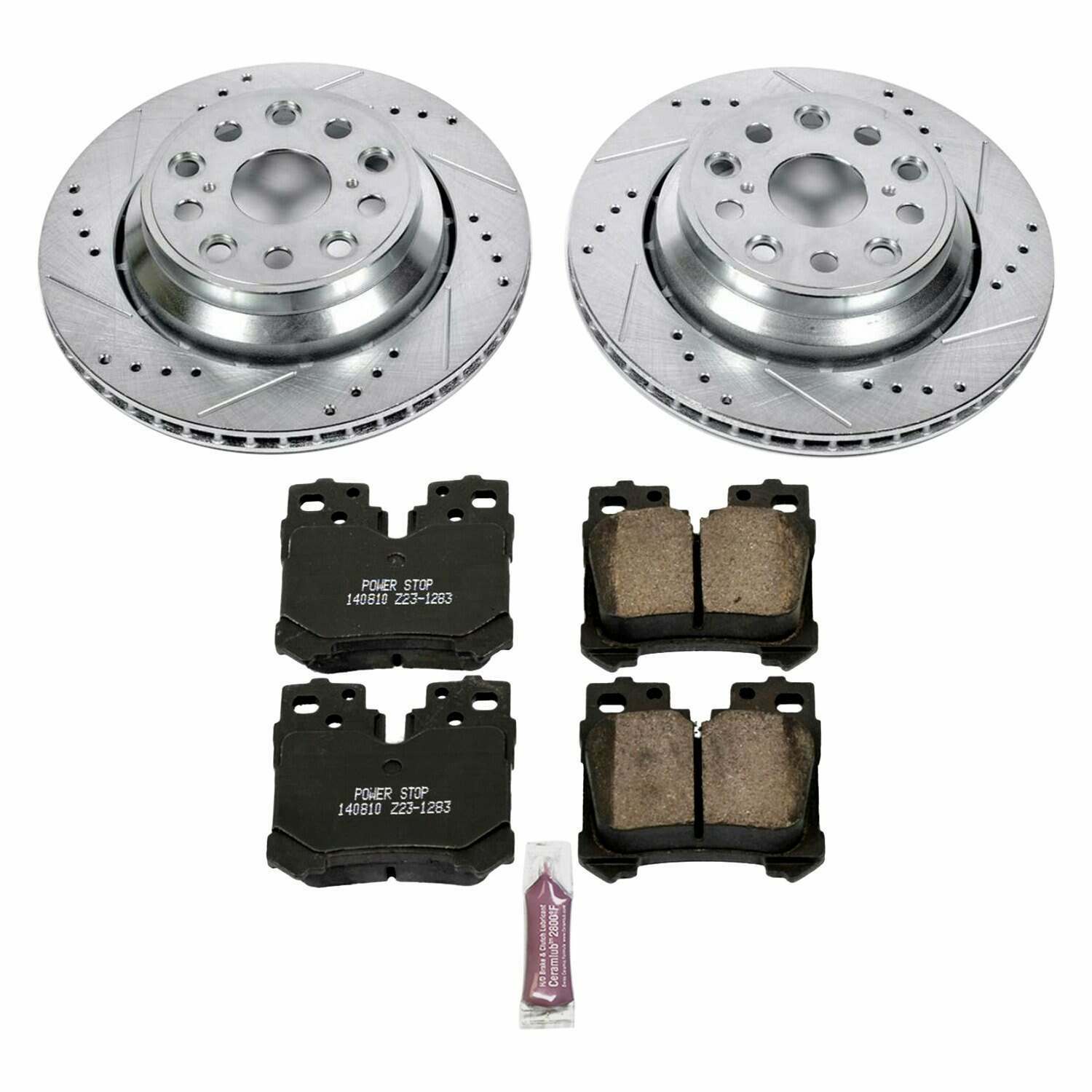 Power Stop 10-17 Lexus LS460 Rear Z23 Evolution Sport Brake Kit - K5840