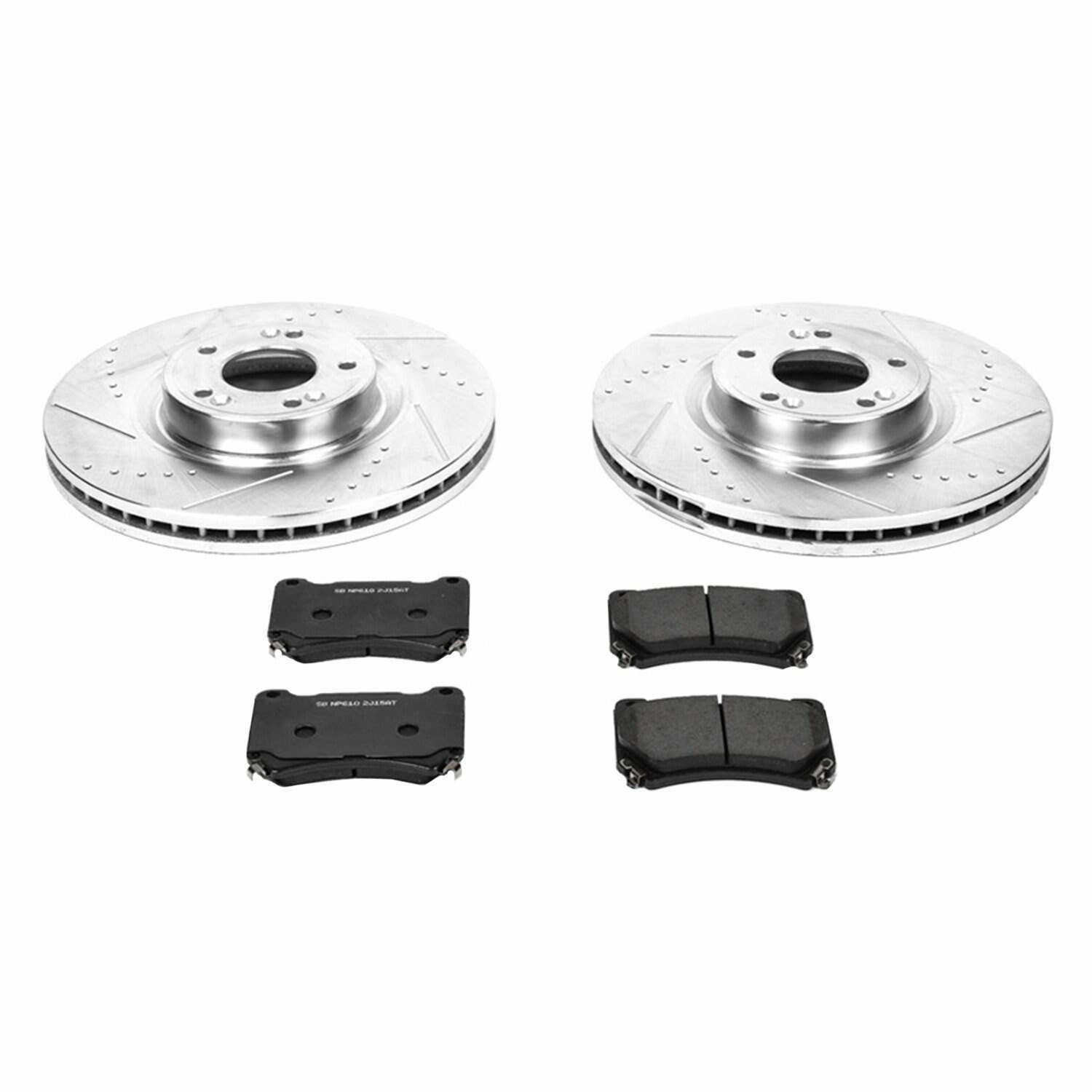 Power Stop 09-14 Hyundai Genesis Front Z26 Street Warrior Brake Kit - K5843-26