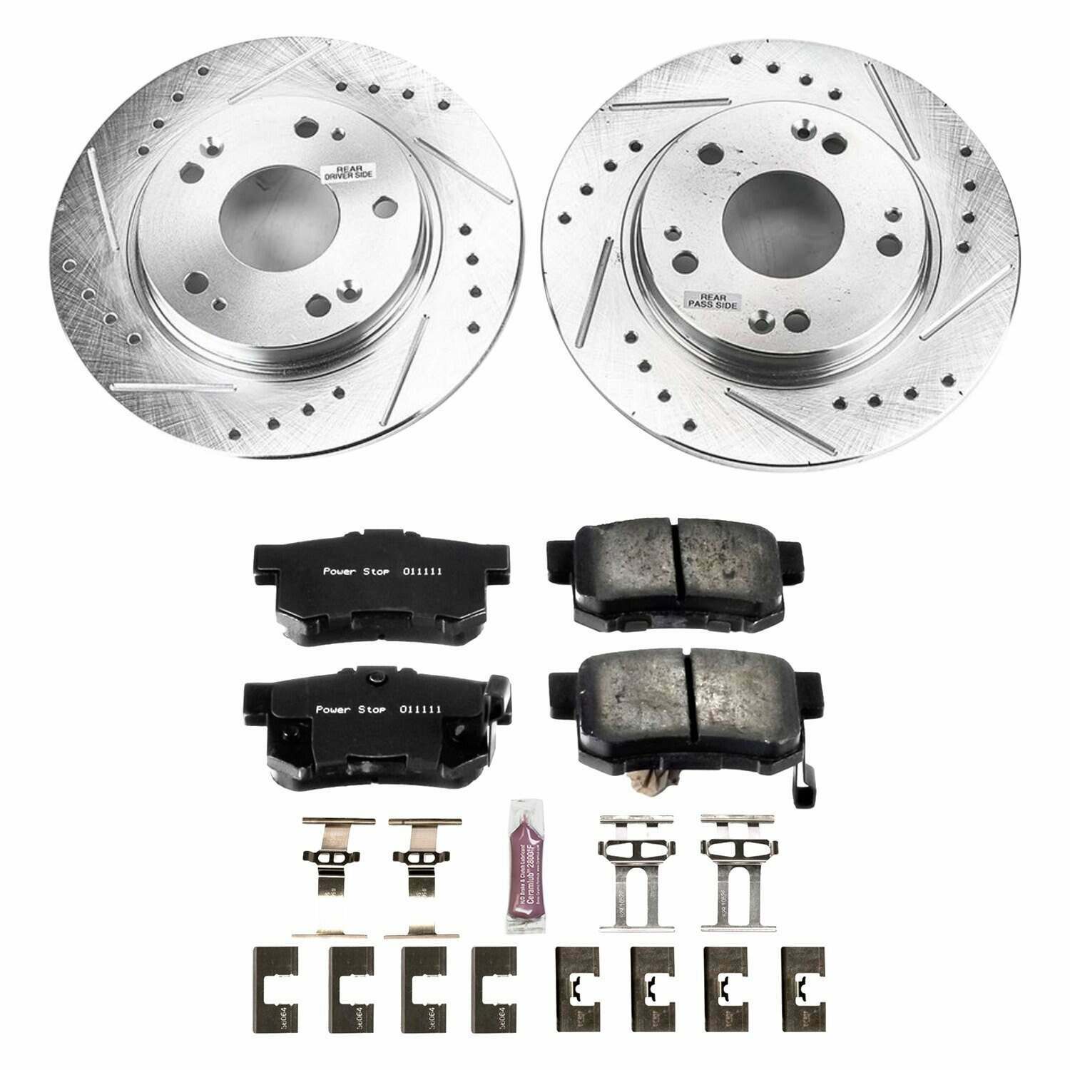Power Stop 11-15 Honda CR-Z Rear Z26 Street Warrior Brake Kit - K5860-26