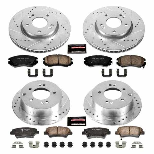 Power Stop 10-11 Kia Soul Front & Rear Z23 Evolution Sport Brake Kit - K5914
