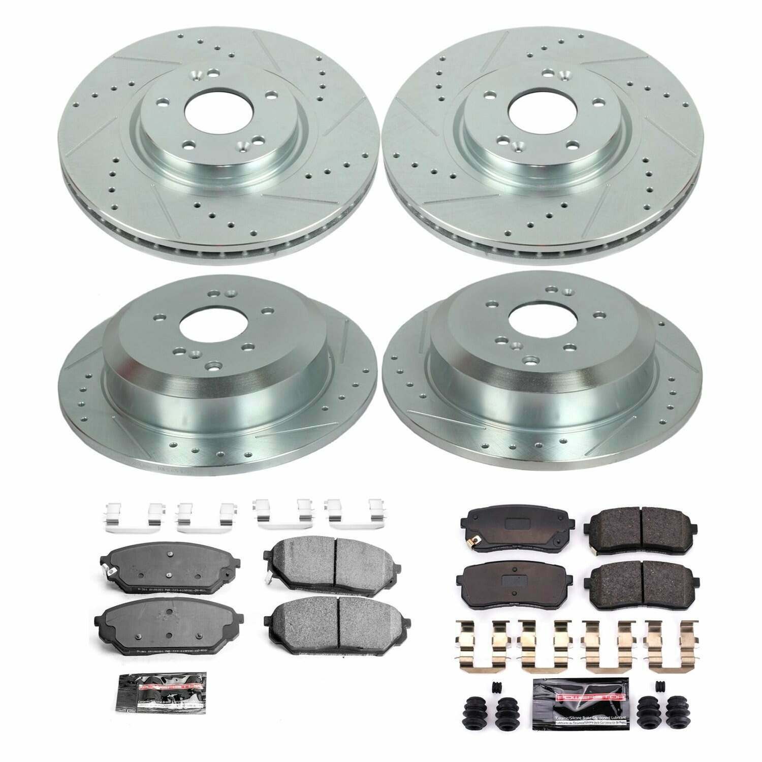 Power Stop 07-12 Hyundai Veracruz Front & Rear Z23 Evolution Sport Brake Kit - K5919