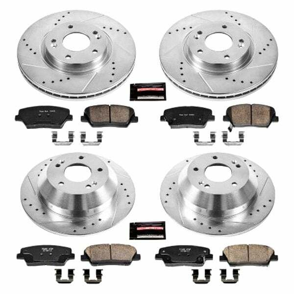 Power Stop 10-12 Hyundai Santa Fe Front & Rear Z23 Evolution Sport Brake Kit - K5927