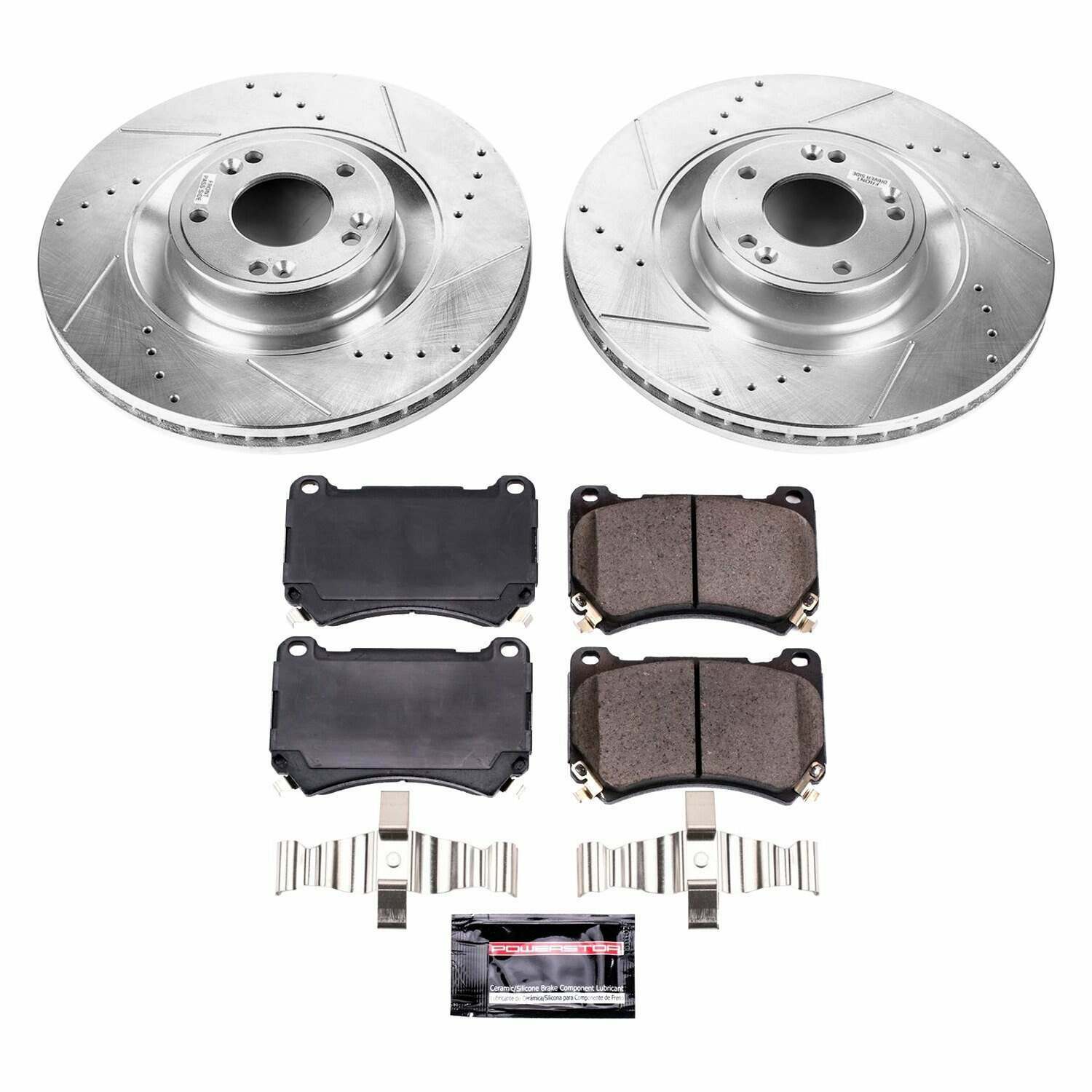 Power Stop 2011 Hyundai Equus Front Z26 Street Warrior Brake Kit - K5928-26