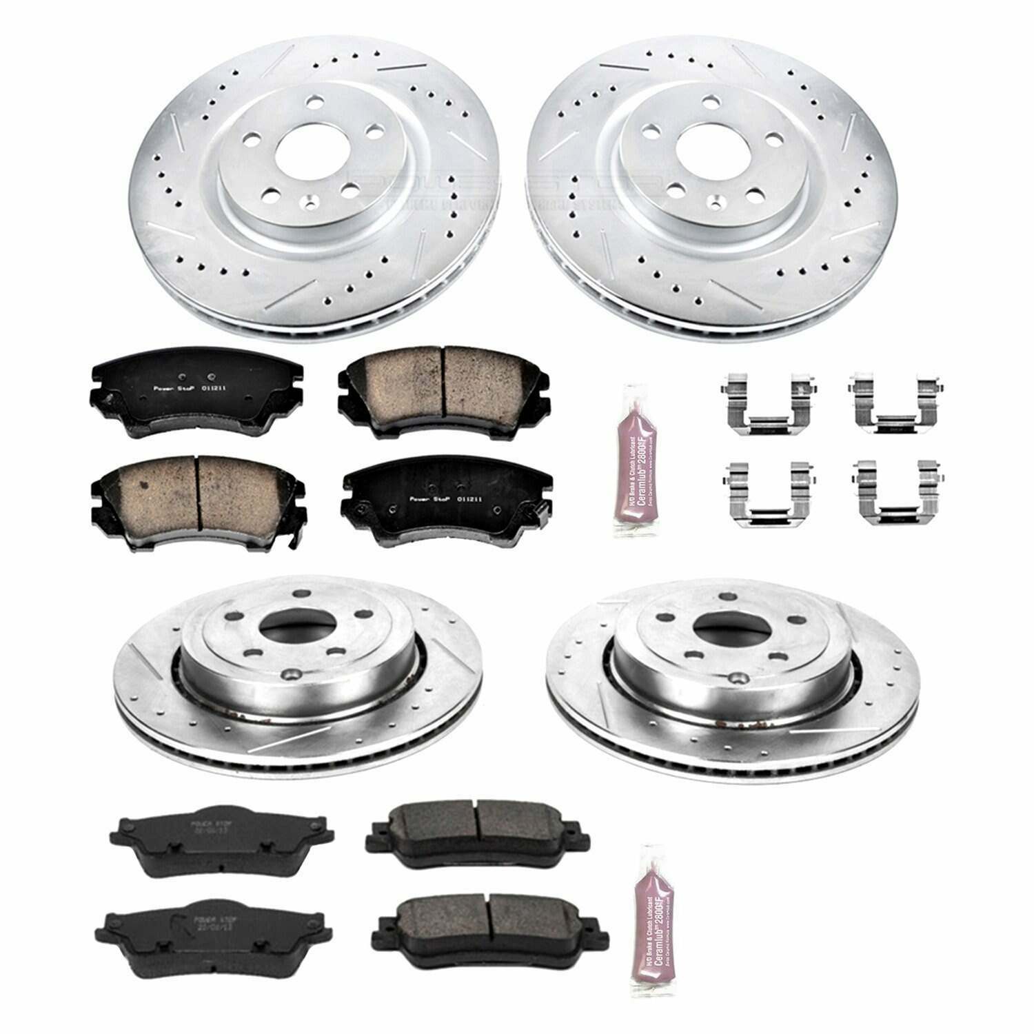 Power Stop 11-17 Chevrolet Caprice Front & Rear Z26 Street Warrior Brake Kit - K5949-26