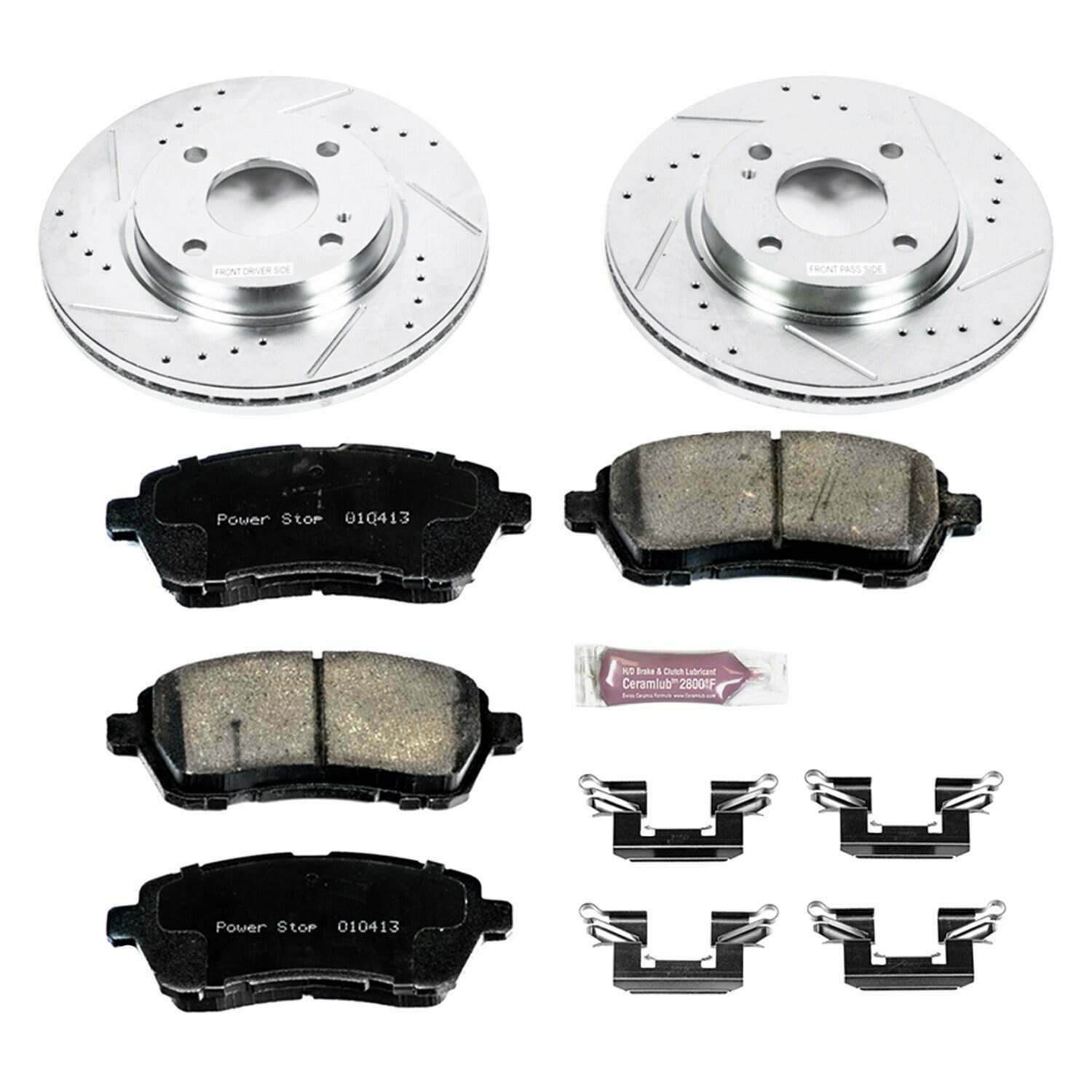 Power Stop 11-19 Ford Fiesta Front Z26 Street Warrior Brake Kit - K5969-26