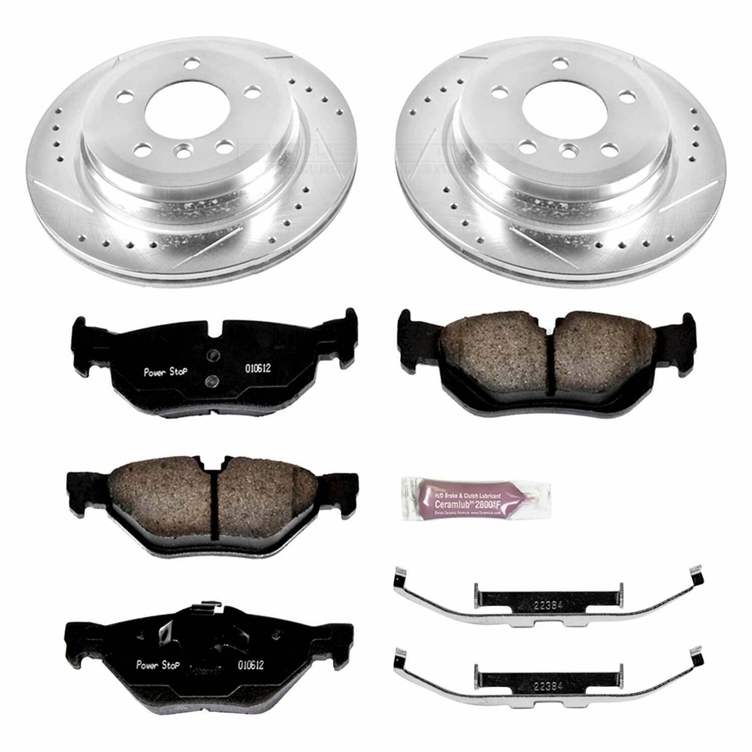 Power Stop 11-13 BMW 328i Rear Z26 Street Warrior Brake Kit - K5980-26
