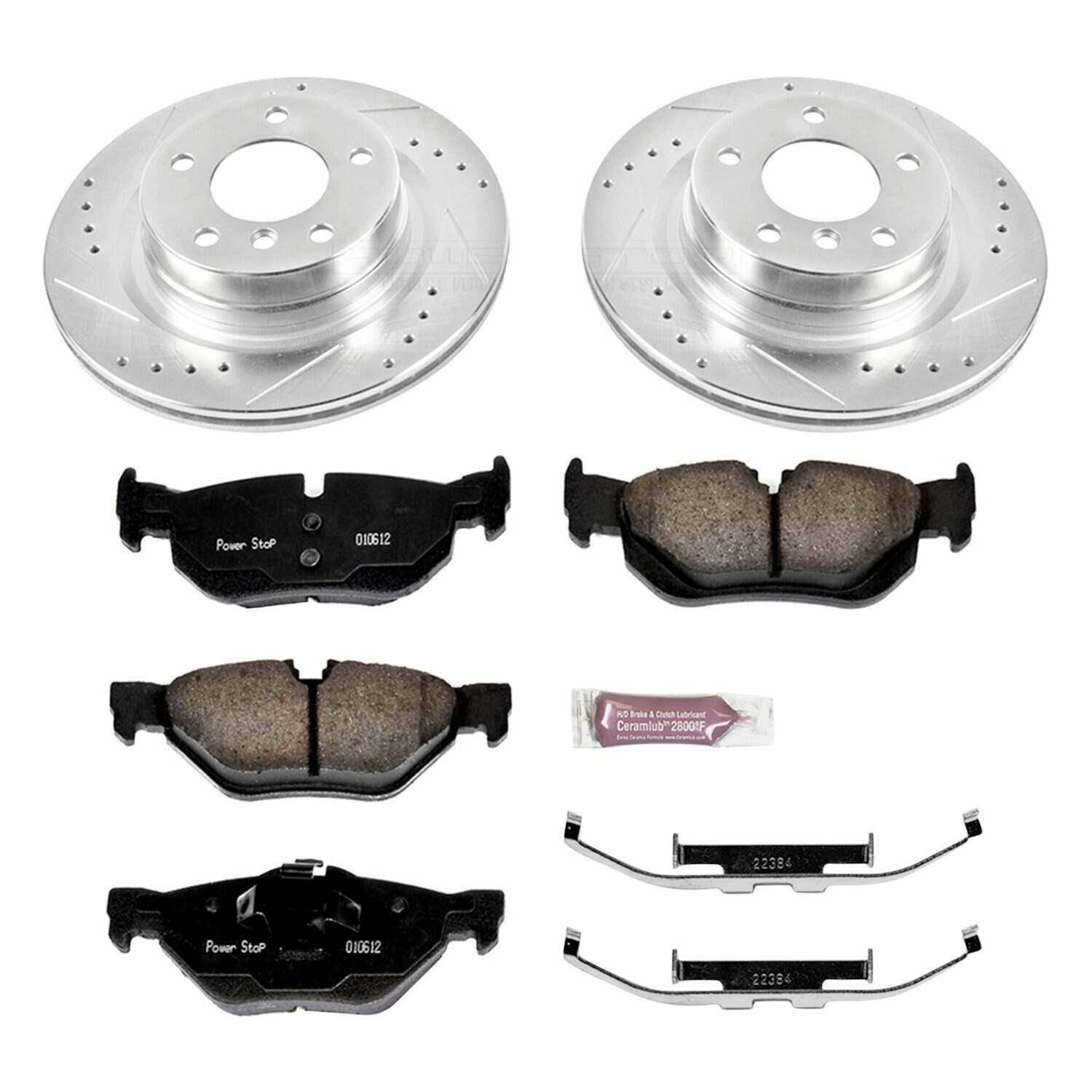 Power Stop 11-13 BMW 328i Rear Z26 Street Warrior Brake Kit - K5981-26