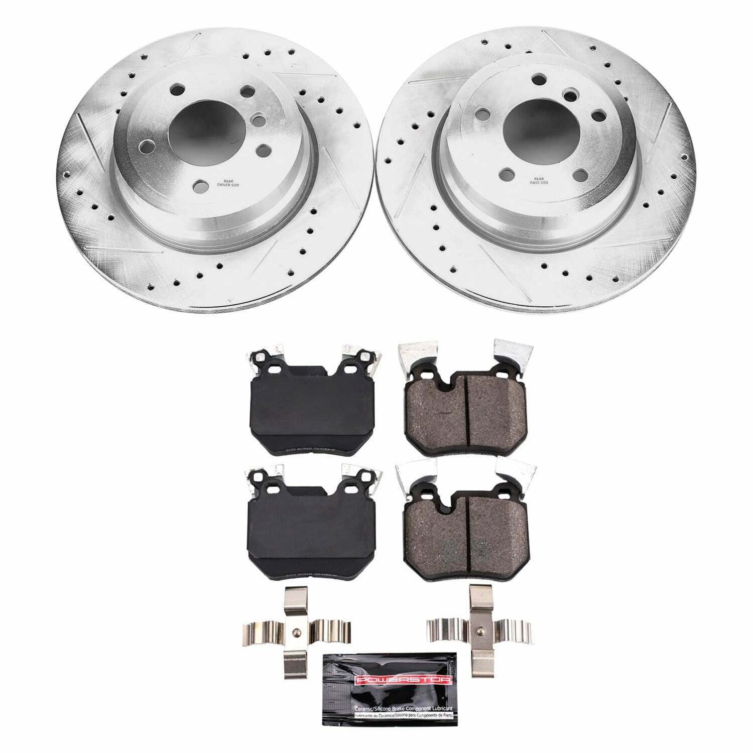 Power Stop 11-13 BMW 135i Rear Z23 Evolution Sport Brake Kit - K6007