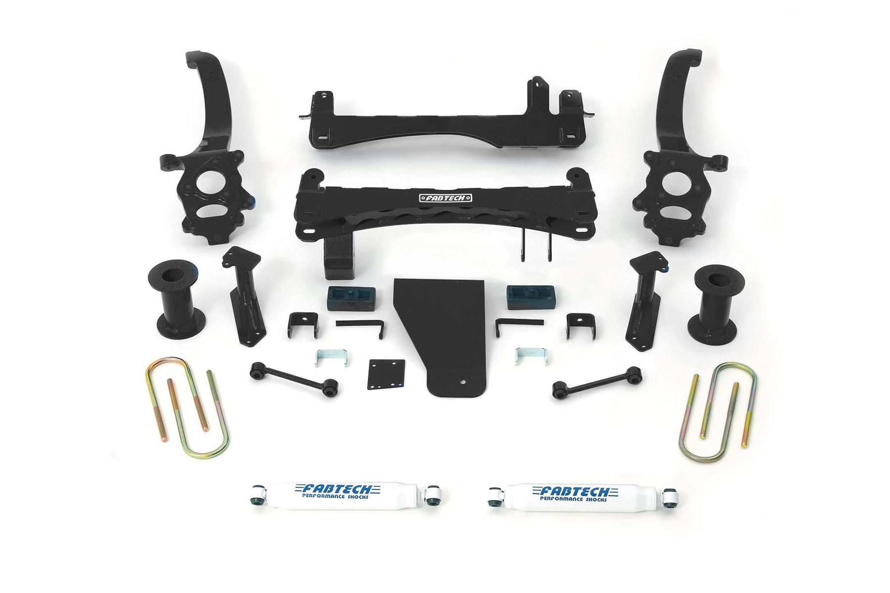 Fabtech 6" Basic Sys W/Perf Shks 2014-17 Nissan Titan 4Wd (2014-2017 Titan) - K6008